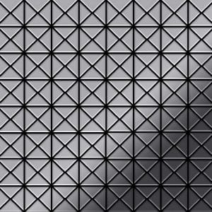 ALLOY Mosaik Fliese Massiv Metall Edelstahl Hochglänzend Grau 1
