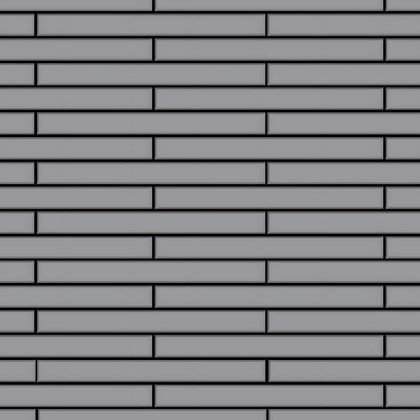 ALLOY Mosaik Fliese Massiv Metall Edelstahl Matt Grau 1
