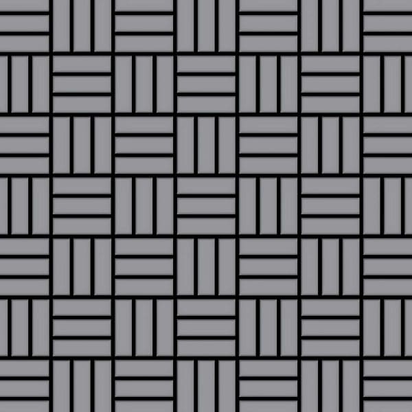 ALLOY Mosaik Fliese Massiv Metall Edelstahl Matt Grau 1