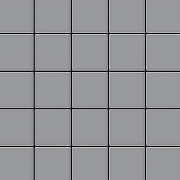 ALLOY Mosaik Fliese Massiv Metall Edelstahl Matt Grau 1