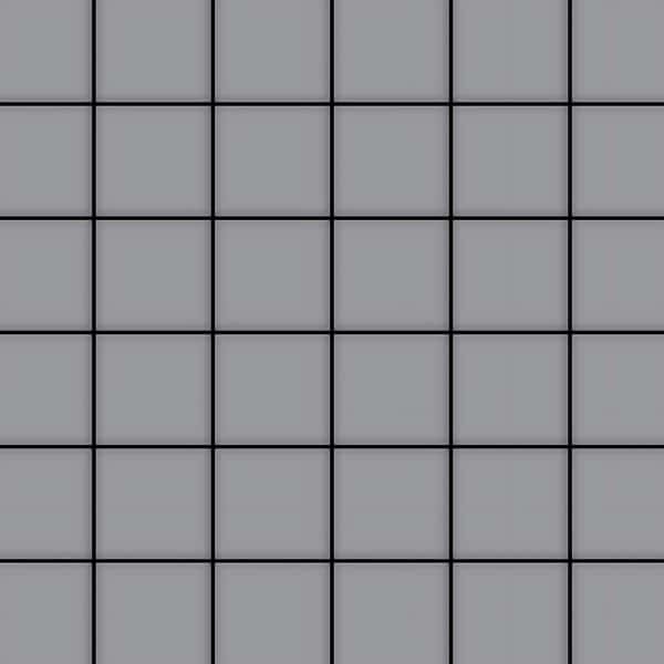 ALLOY Mosaik Fliese Massiv Metall Edelstahl Matt Grau 1