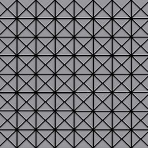 ALLOY Mosaik Fliese Massiv Metall Edelstahl Matt Grau 1