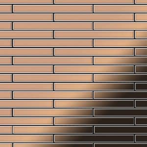 ALLOY Mosaik Fliese Massiv Metall Kupfer Gewalzt Kupfer 1