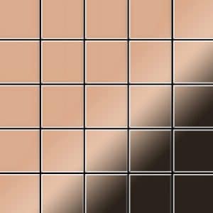 ALLOY Mosaik Fliese Massiv Metall Kupfer Gewalzt Kupfer 1