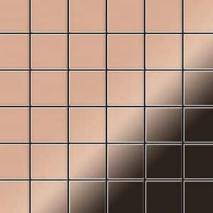 ALLOY Mosaik Fliese Massiv Metall Kupfer Gewalzt Kupfer 1