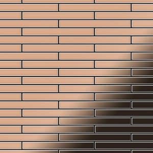 ALLOY Mosaik Fliese Massiv Metall Kupfer Gewalzt Kupfer 1