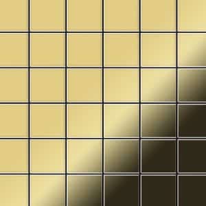 ALLOY Mosaik Fliese Massiv Metall Messing Gewalzt Gold 1