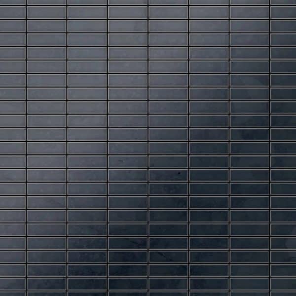 ALLOY Mosaik Fliese Massiv Metall Rohstahl Gewalzt Grau 1