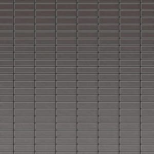 ALLOY Mosaik Fliese Massiv Metall Titan Gebürstet Dunkelgrau 1