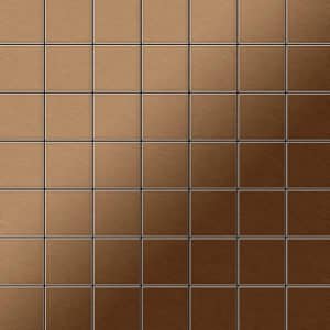 ALLOY Mosaik Fliese Massiv Metall Titan Gebürstet Kupfer 1
