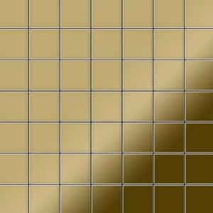 ALLOY Mosaik Fliese Massiv Metall Titan Hochglänzend Gold 1