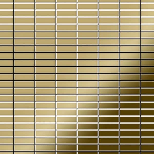 ALLOY Mosaik Fliese Massiv Metall Titan Hochglänzend Grau 1
