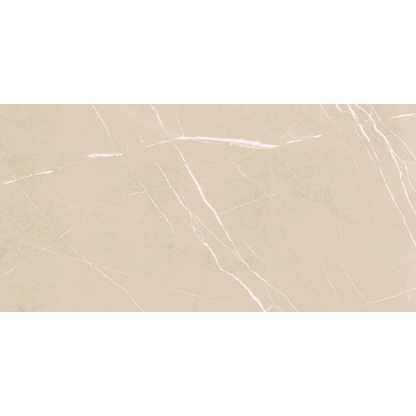 Bodenfliese Feinsteinzeug Beige Glasiert Poliert 60 cm x 120 cm