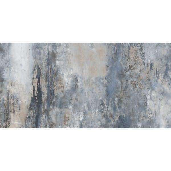Bodenfliese Feinsteinzeug Blau Glasiert Poliert 60 cm x 120 cm