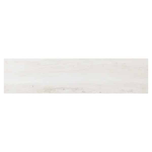 Bodenfliese Feinsteinzeug Oak Weiß 90 cm x 22