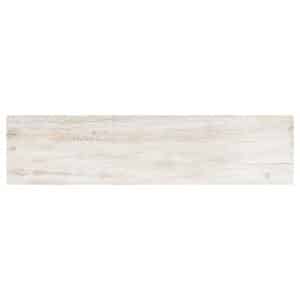 Bodenfliese Feinsteinzeug Oak shabby Weiß 90 cm x 22