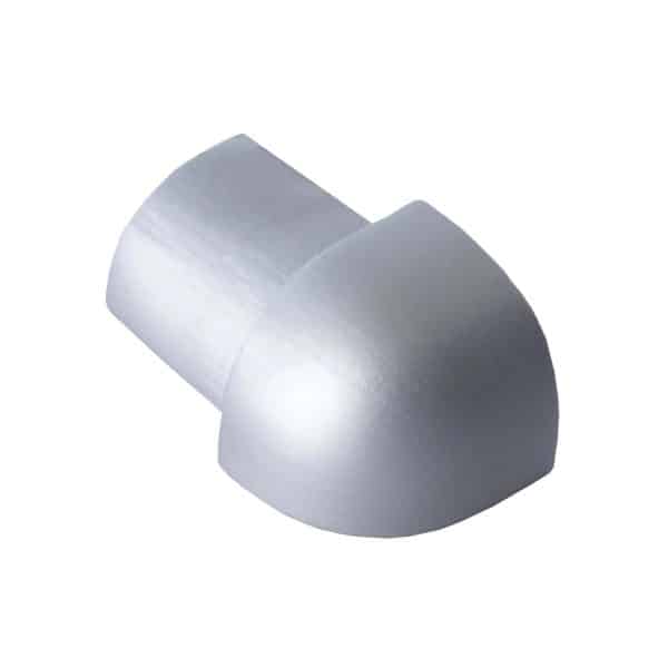 Dalsys Außeneck Fliesenschiene Viertelkreis 10mm Aluminium Silber Matt