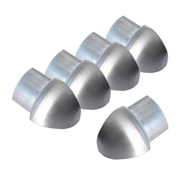 Dalsys Außeneck Fliesenschiene Viertelkreis 5x 10mm Edelstahl Gebürstet