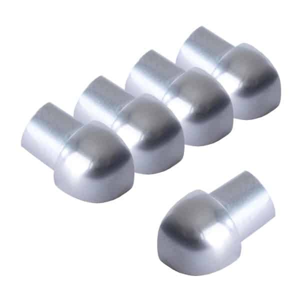 Dalsys Außeneck Fliesenschiene Viertelkreis 5x 8mm Aluminium Chrome