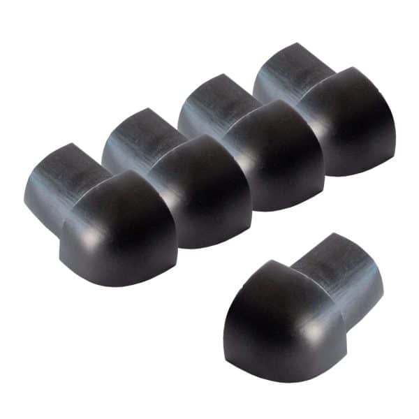 Dalsys Außeneck Fliesenschiene Viertelkreis 5x 8mm Aluminium Schwarz