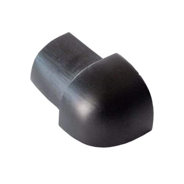 Dalsys Außeneck Fliesenschiene Viertelkreis 8mm Aluminium Schwarz