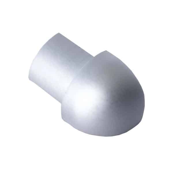 Dalsys Außeneck Fliesenschiene Viertelkreis 8mm Aluminium Silber Matt