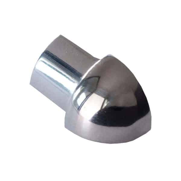 Dalsys Außeneck Fliesenschiene Viertelkreis 8mm Edelstahl Poliert