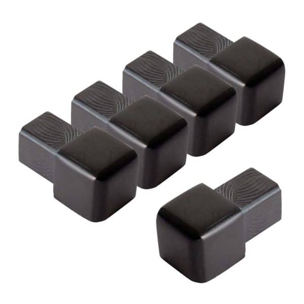 Dalsys Endstück Quadratprofil 5x 10mm Alu Eloxiert Schwarz Eckstücke