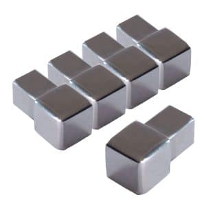 Dalsys Endstück Quadratprofil 5x 10mm Edelstahl Poliert Eckstücke