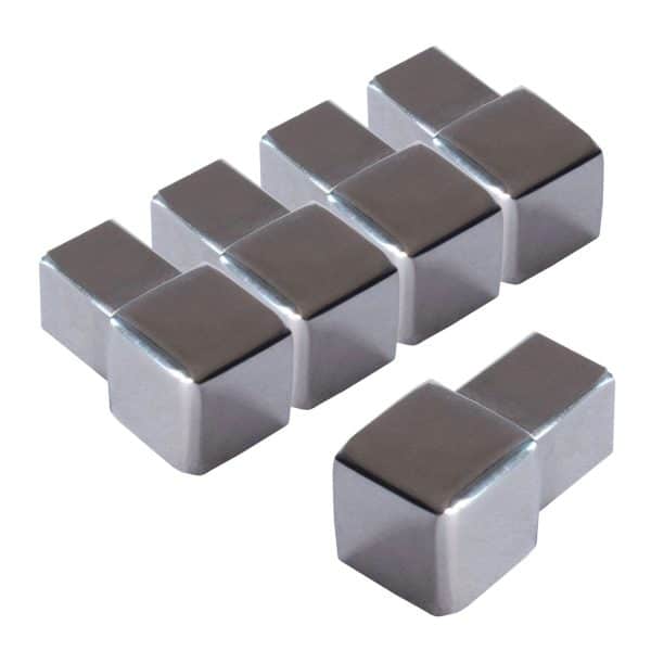 Dalsys Endstück Quadratprofil 5x 10mm Edelstahl Poliert Eckstücke