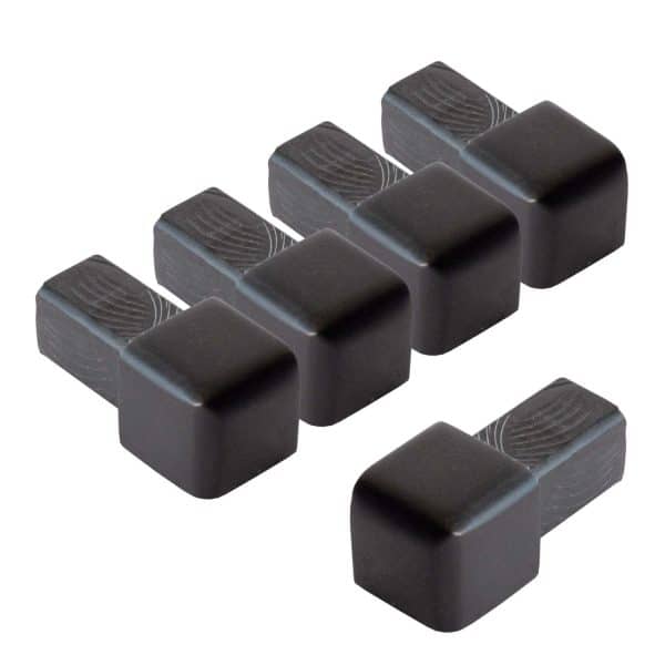 Dalsys Endstück Quadratprofil 5x 8mm Alu Eloxiert Schwarz Eckstücke