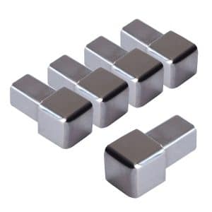 Dalsys Endstück Quadratprofil 5x 8mm Edelstahl Poliert Eckstücke