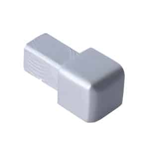 Dalsys Endstück Quadratprofil 8mm Alu Eloxiert Silber Matt Eckstücke