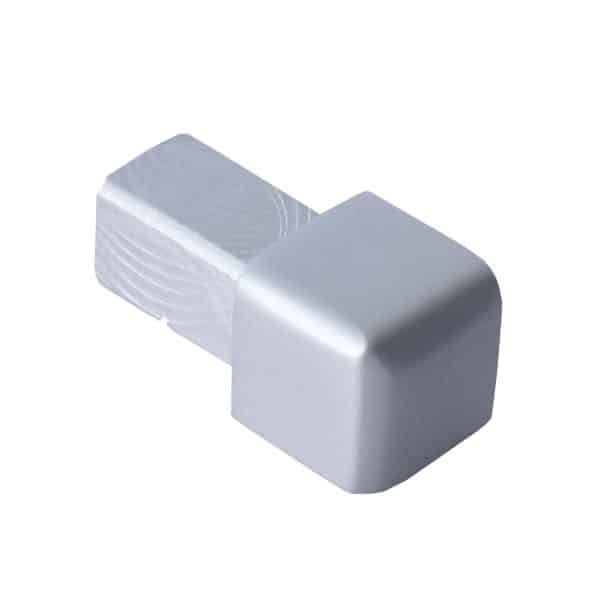 Dalsys Endstück Quadratprofil 8mm Alu Eloxiert Silber Matt Eckstücke