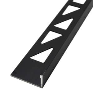 Dalsys Fliesenschiene Aluminium 2m x 8mm Winkelprofil Schwarz