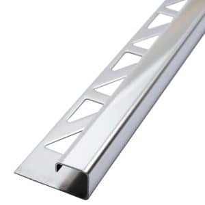 Dalsys Fliesenschiene Edelstahl Poliert 2m x 8mm Eckprofil Quadrat