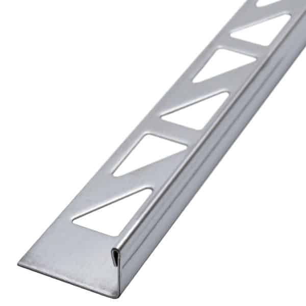 Dalsys Fliesenschiene L-Profil 2m x 8mm Edelstahl Poliert Winkelprofil