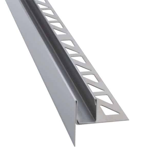 Dalsys Gefällekeil Zur Glasaufnahme 200cm x 19mm Links Edelstahl Silber