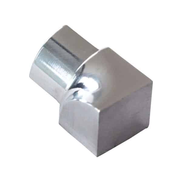 Dalsys Inneneck Fliesenschiene Viertelkreis 10mm Edelstahl Poliert
