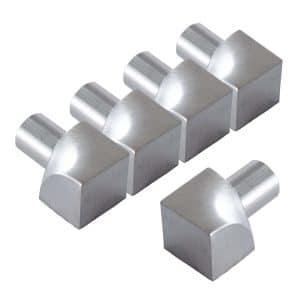 Dalsys Inneneck Fliesenschiene Viertelkreis 5x 10mm Edelstahl Gebürstet