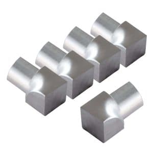 Dalsys Inneneck Fliesenschiene Viertelkreis 5x 8mm Edelstahl Gebürstet