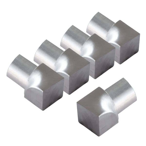 Dalsys Inneneck Fliesenschiene Viertelkreis 5x 8mm Edelstahl Gebürstet