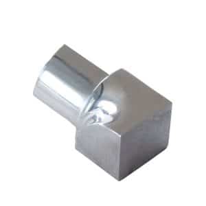 Dalsys Inneneck Fliesenschiene Viertelkreis 8mm Edelstahl Poliert