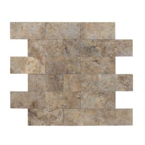 Dalsys Selbstklebende Fliesen 1m² 11 Stück Stein- Marmoroptik Beige