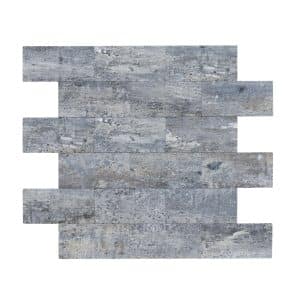 Dalsys Selbstklebende Fliesen 1m² 11 Stück Stein- Marmoroptik Blaugrau