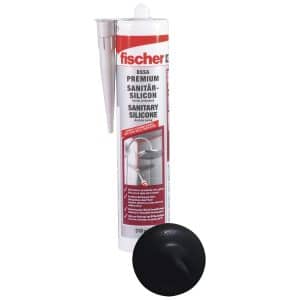 Fischer Sanitärsilicon DSSA Schwarz 310 ml