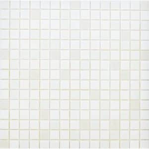 Glasmosaikmatte White-Mix 32