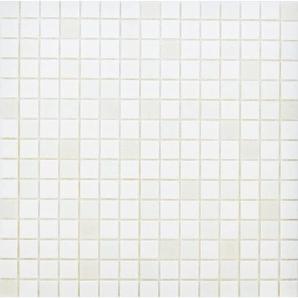 Glasmosaikmatte White-Mix 32
