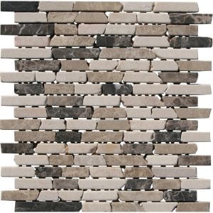 Mosaikmatte Stäbchen Emperador Sunny Beige 30