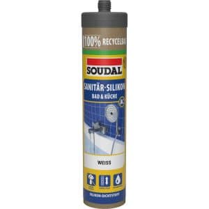 Soudal Sanitär-Silikon Bad & Küche ECO Weiß 270 ml